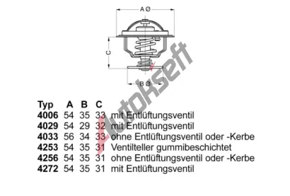 WAHLER Termostat - chladivo WH 4006.82D, 4006.82D