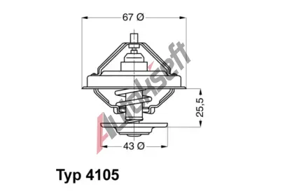 WAHLER Termostat - chladivo WH 4105.83D, 4105.83D