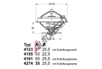 WAHLER Termostat - chladivo WH 4123.80D, 4123.80D