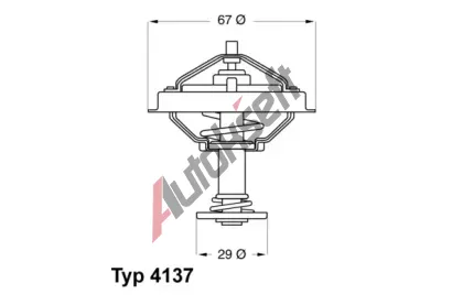 WAHLER Termostat - chladivo WH 4137.80D, 4137.80D