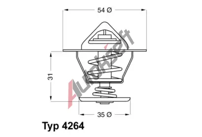 WAHLER Termostat - chladivo WH 4264.87D, 4264.87D