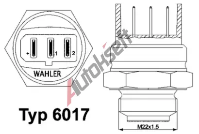 WAHLER Teplotn spna vtrku chladie WH 6017.85D, 6017.85D