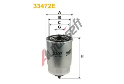 WIX FILTERS Palivov filtr WXF 33472E, 33472E