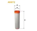 Filtr sekundrnho vzduchu WIX FILTERS ‐ WXF 46672