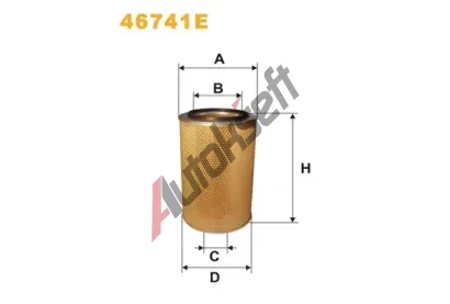 WIX FILTERS Vzduchov filtr WXF 46741E, 46741E