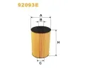 WIX FILTERS Olejov� filtr&nbsp;&dash;&nbsp;WXF 92093E