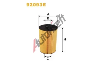 WIX FILTERS Olejový filtr WXF 92093E, 92093E WIX FILTERS Olejový filtr WXF 92093E, 92093E