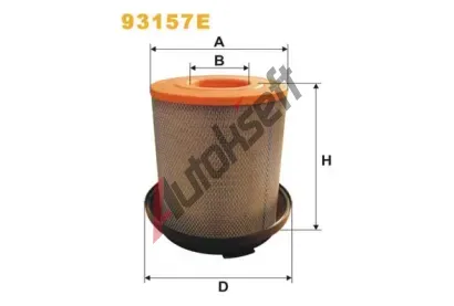 WIX FILTERS Vzduchov filtr WXF 93157E, 93157E