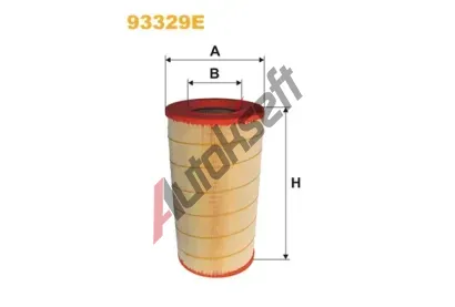 WIX FILTERS Vzduchový filtr WXF 93329E, 93329E WIX FILTERS Vzduchový filtr WXF 93329E, 93329E