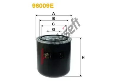 WIX FILTERS Vysouec patrona vzduchu pneumatickho systmu WXF 96009E, 96009E