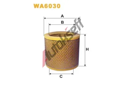 WIX FILTERS Vzduchov filtr WXF WA6030, WA6030