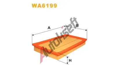 WIX FILTERS Vzduchov filtr WXF WA6199, WA6199