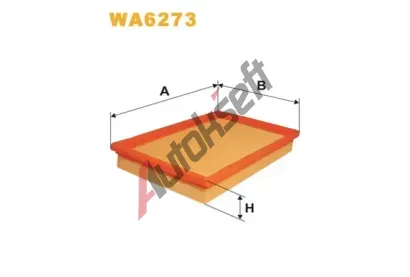 WIX FILTERS Vzduchový filtr WXF WA6273, WA6273 WIX FILTERS Vzduchový filtr WXF WA6273, WA6273