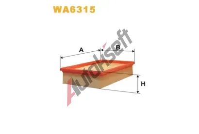 WIX FILTERS Vzduchov filtr WXF WA6315, WA6315