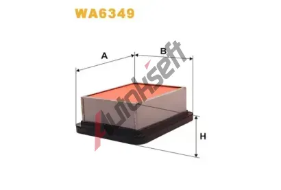 WIX FILTERS Vzduchov filtr WXF WA6349, WA6349