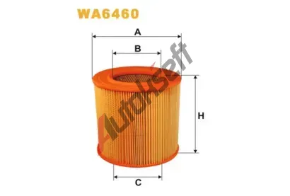 WIX FILTERS Vzduchový filtr WXF WA6460, WA6460 WIX FILTERS Vzduchový filtr WXF WA6460, WA6460