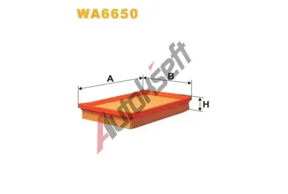 WIX FILTERS Vzduchov filtr WXF WA6650, WA6650