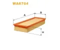 Vzduchov filtr WIX FILTERS ‐ WXF WA6704