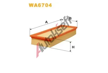 WIX FILTERS Vzduchov filtr WXF WA6704, WA6704