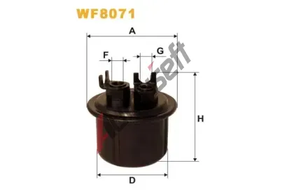 WIX FILTERS Palivov filtr WXF WF8071, WF8071
