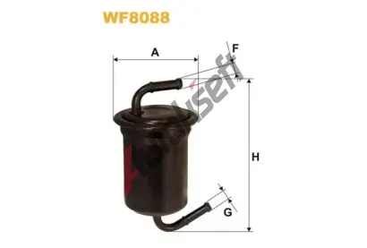 WIX FILTERS Palivov filtr WXF WF8088, WF8088