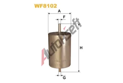 WIX FILTERS Palivov filtr WXF WF8102, WF8102