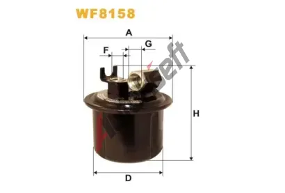WIX FILTERS Palivov filtr WXF WF8158, WF8158