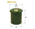 WIX FILTERS Palivov filtr ‐ WXF WF8167