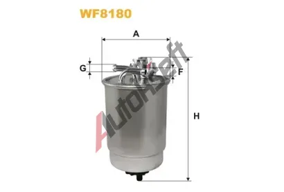 WIX FILTERS Palivov filtr WXF WF8180, WF8180