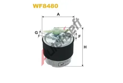WIX FILTERS Palivov filtr WXF WF8480, WF8480
