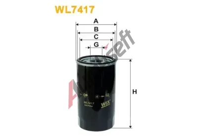 WIX FILTERS Olejov filtr WXF WL7417, WL7417