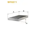 Filtr vzduchu v interiru WIX FILTERS ‐ WXF WP6871