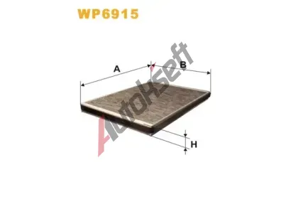 WIX FILTERS Filtr vzduchu v interiéru WXF WP6915, WP6915 WIX FILTERS Filtr vzduchu v interiéru WXF WP6915, WP6915