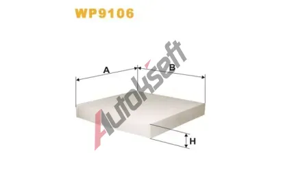 WIX FILTERS Filtr vzduchu v interiru WXF WP9106, WP9106