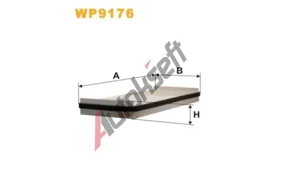 WIX FILTERS Filtr vzduchu v interiru WXF WP9176, WP9176