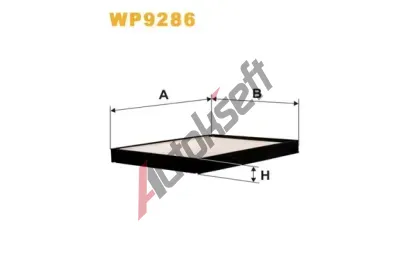 WIX FILTERS Filtr vzduchu v interiru WXF WP9286, WP9286