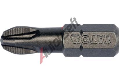 YATO Bit k��ov� 1/4" PZ3 x 25 mm, AISI S2, HRC 58-61 10 ks YTO YT-04722, YT-04722