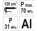 YATO Maznice pkov 120 cm3 na kartue YTO YT-0701, YT-0701
