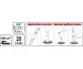 YATO Maznice pneumatick 400cm3, 28l/min. YTO YT-07055, YT-07055