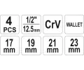YATO Křížový klíč na matice kol, skládací YTO YT-08035, YT-08035
