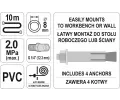 YATO Naviják automatický se vzduchovou hadicí 8 mm, 10m YTO YT-24242, YT-24242