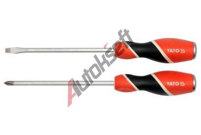 YATO Sada �roubov�k� 2ks, - 6 mm, + PH2, �derov� YTO YT-25998, YT-25998