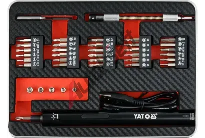 YATO Přesný aku šroubovák 3,6V SET 39PCS YTO YT-27930, YT-27930 YATO Přesný aku šroubovák 3,6V SET 39PCS YTO YT-27930, YT-27930