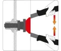 YATO N�tovac� kle�t� pro matice 200mm M3,M4 M5,M6 YTO YT-36140, YT-36140