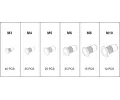 YATO Sada ocelových nýtovacích matic M3-M10 150 ks YTO YT-36481, YT-36481