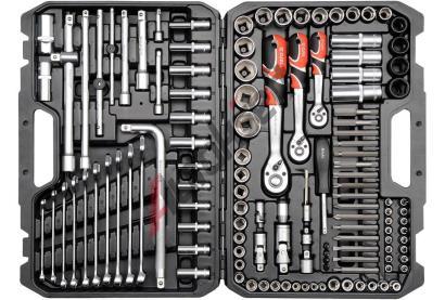 YATO Gola sada 1/2", 3/8", 1/4" + p��slu�enstv� 128 ks YTO YT-38872, YT-38872