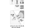YATO Stup�ovit� ku�elov� vrt�k 6-38mm YTO YT-44740, YT-44740