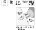 YATO Stupňovitý kuželový vrták 4-22mm YTO YT-44741, YT-44741