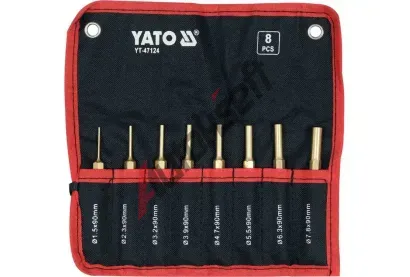 YATO Sada vyrážečů 8 ks, 90 mm, mosaz YTO YT-47124, YT-47124 YATO Sada vyrážečů 8 ks, 90 mm, mosaz YTO YT-47124, YT-47124