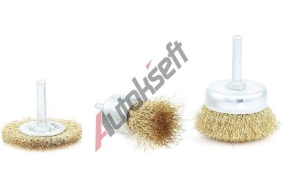 YATO Sada kart drtnch s nstavcem do vrtaky 3 ks mosaz YTO YT-4755, YT-4755